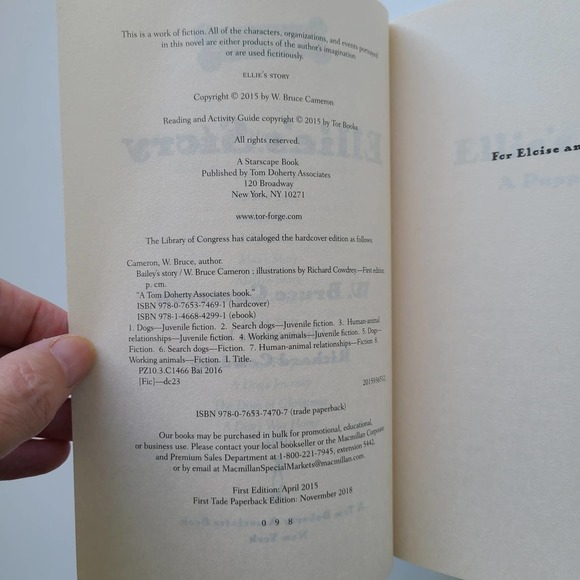 5/$15 - 3 Kids Dog Book Lot W Bruce Cameron Lily to the Rescue Molly's Ellie's - Picture 11 of 16